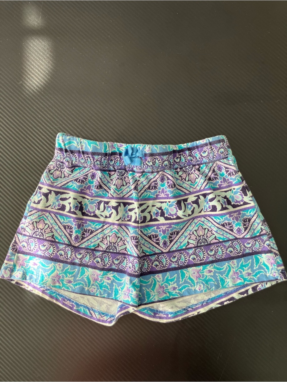 Children’s Place  Girls’Teal, Blue & Purple Patterned  Shorts